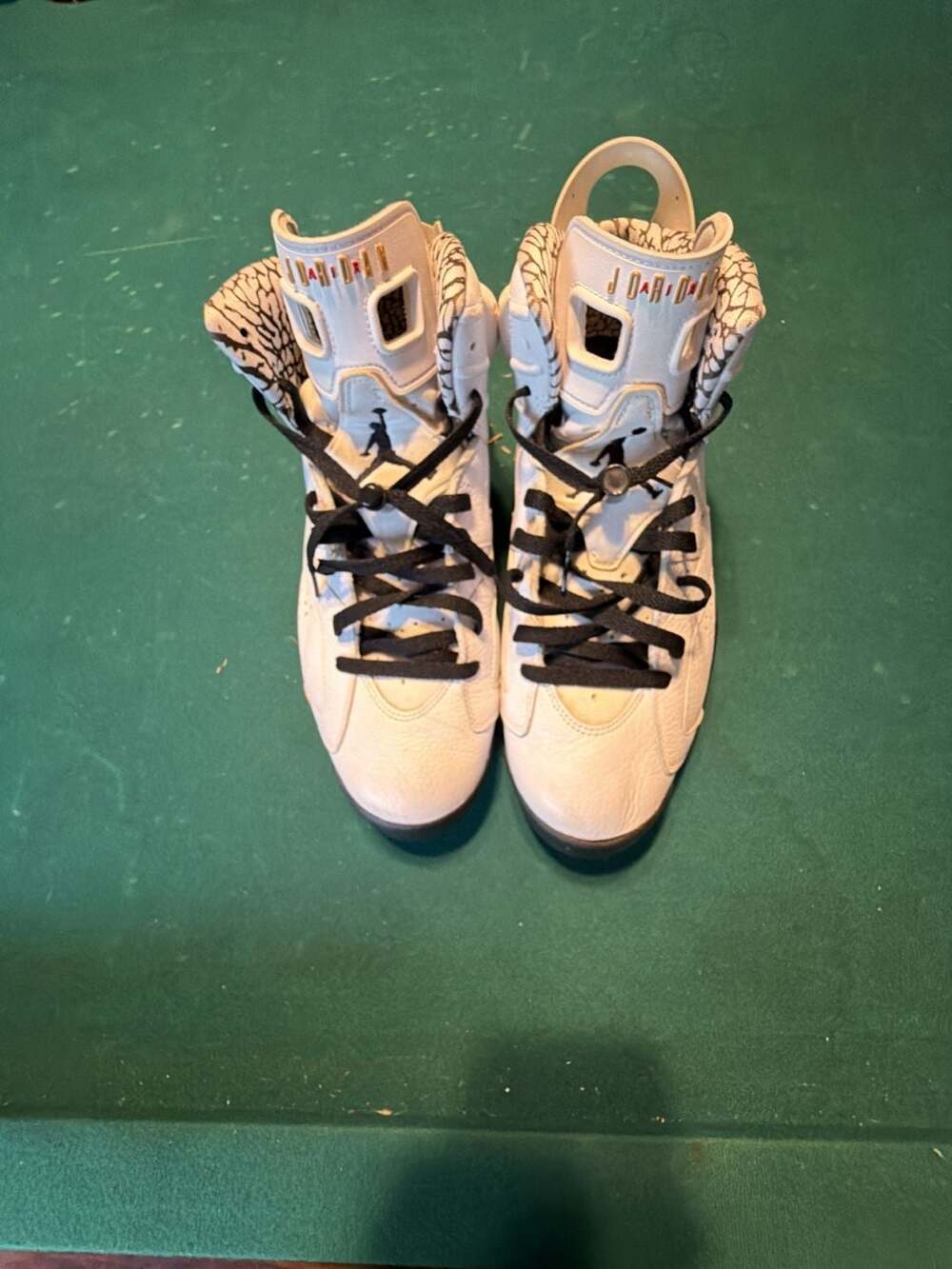 Air Jordan 6 Retro Premium Motorsport Sneakers 395866-101 White Black